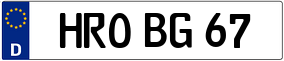 Trailer License Plate